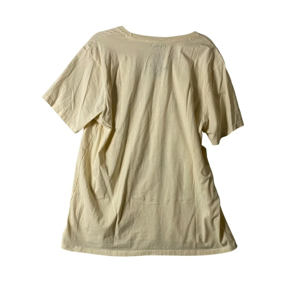 Disney Mickey Minnie Pluto North Pole Express‎ Christmas T-Shirt Cream XL